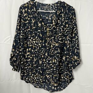Women's Abstract Print Top